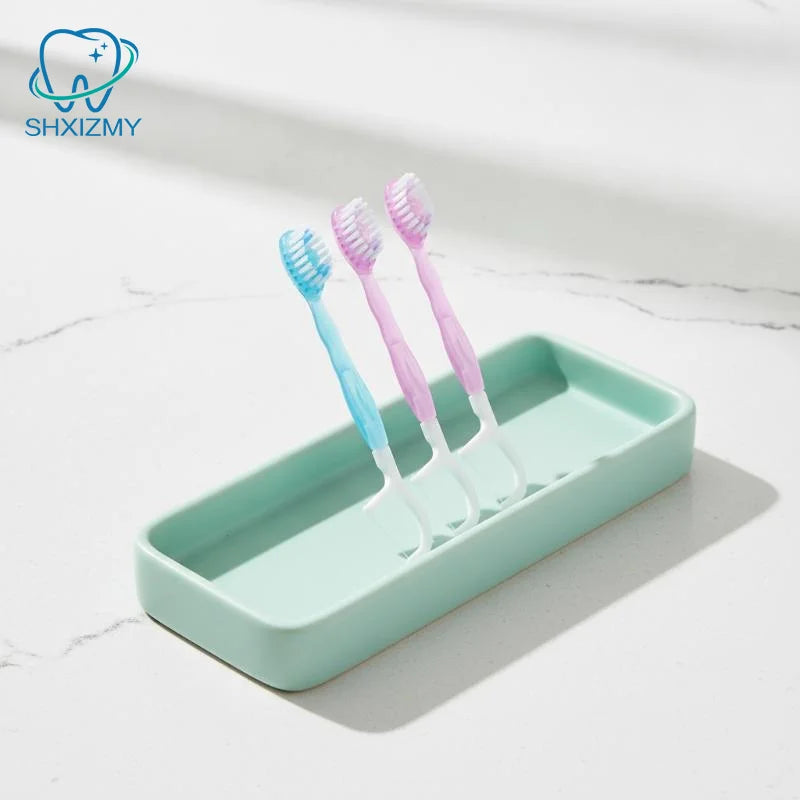 10-Pack 2-in-1 Dental Floss Toothbrushes – Soft Nylon Bristles