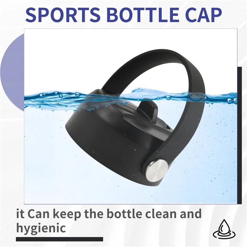2-Pack BPA-Free Straw Lids for Hydro Flask Wide Mouth Bottles