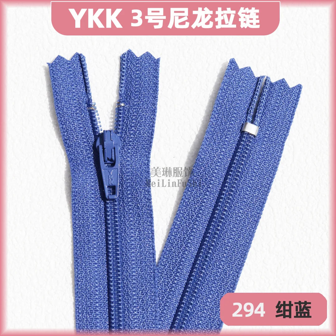 YKK3 Nylon Invisible Zippers 18cm – 30/50/100 Pack