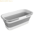 Rectangular Foldable Bucket with Double Carry Handle | Portable