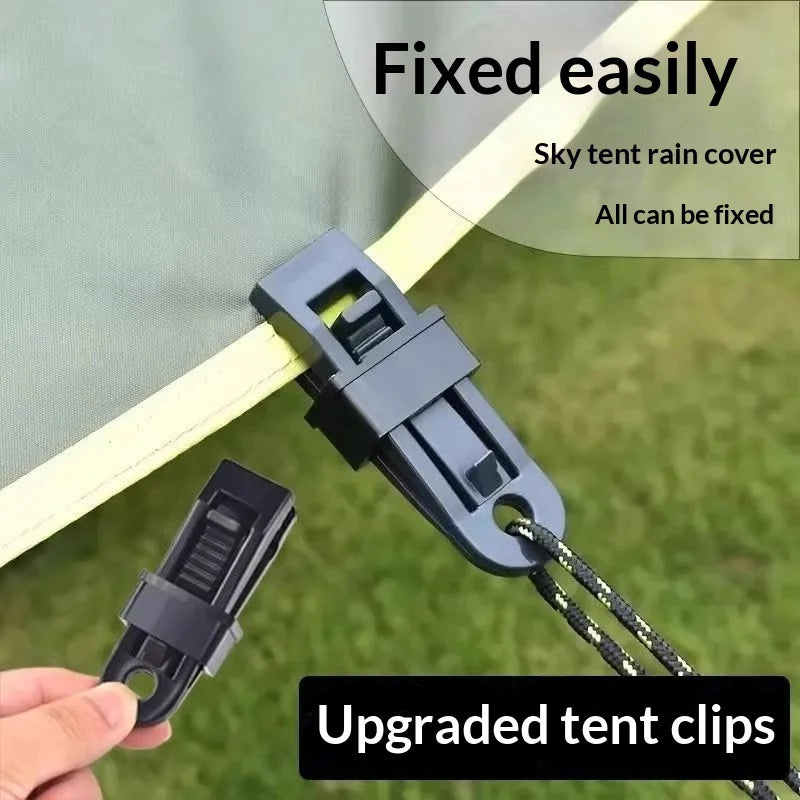 Windproof Tent Tarp Clips – Plastic Camping Clamps