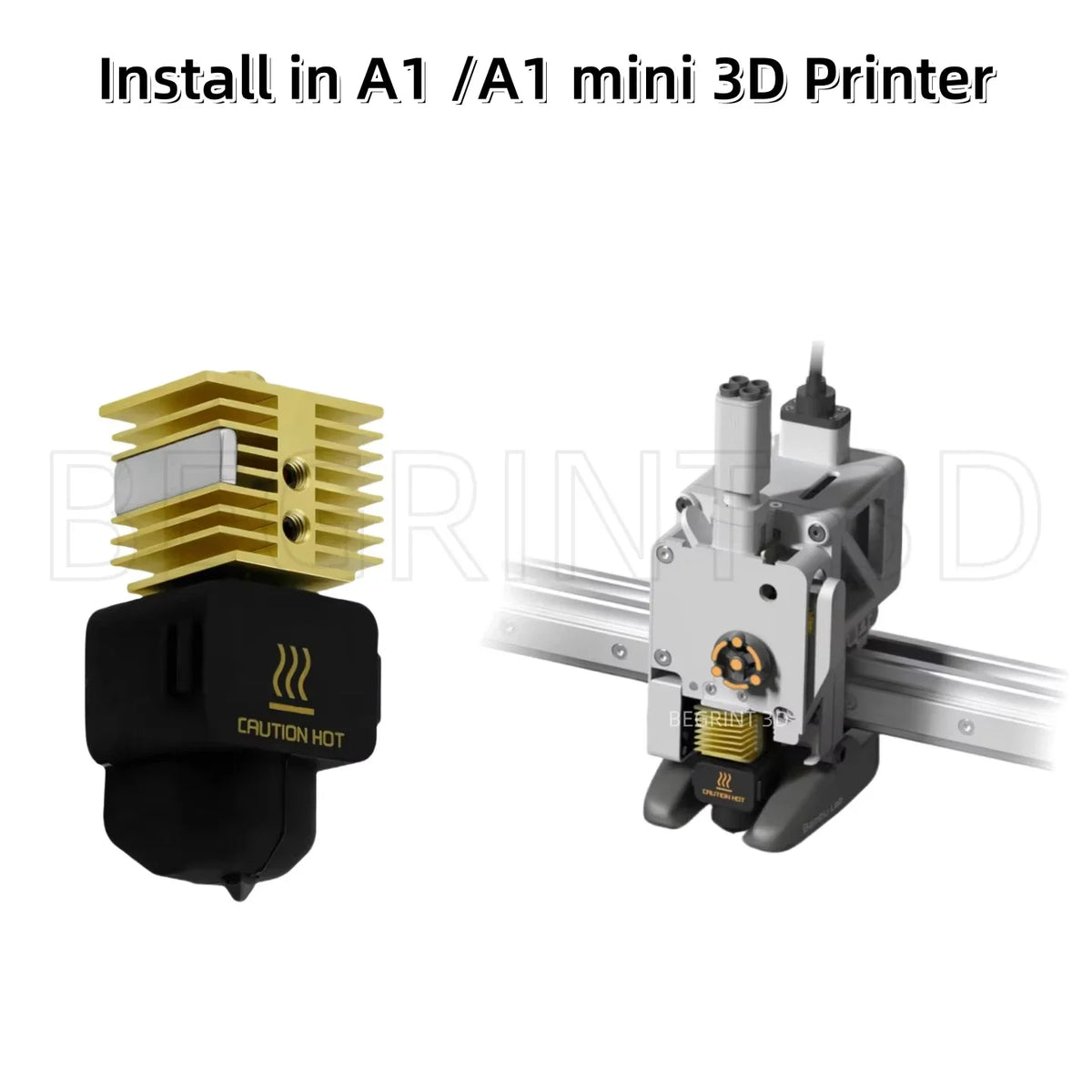 BEGRINT Hotend Kit for Bambu Lab A1 Mini – 4 Nozzle Sizes