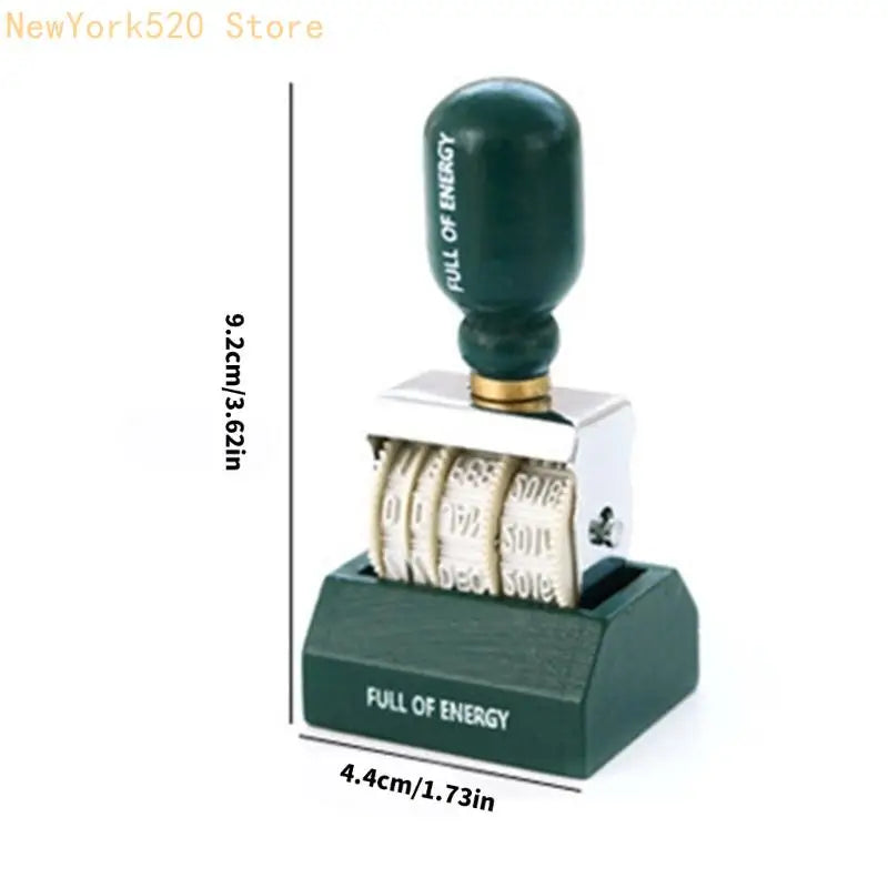 Rotating Date Stamper Roller Knob Line Dater – Office & Crafts