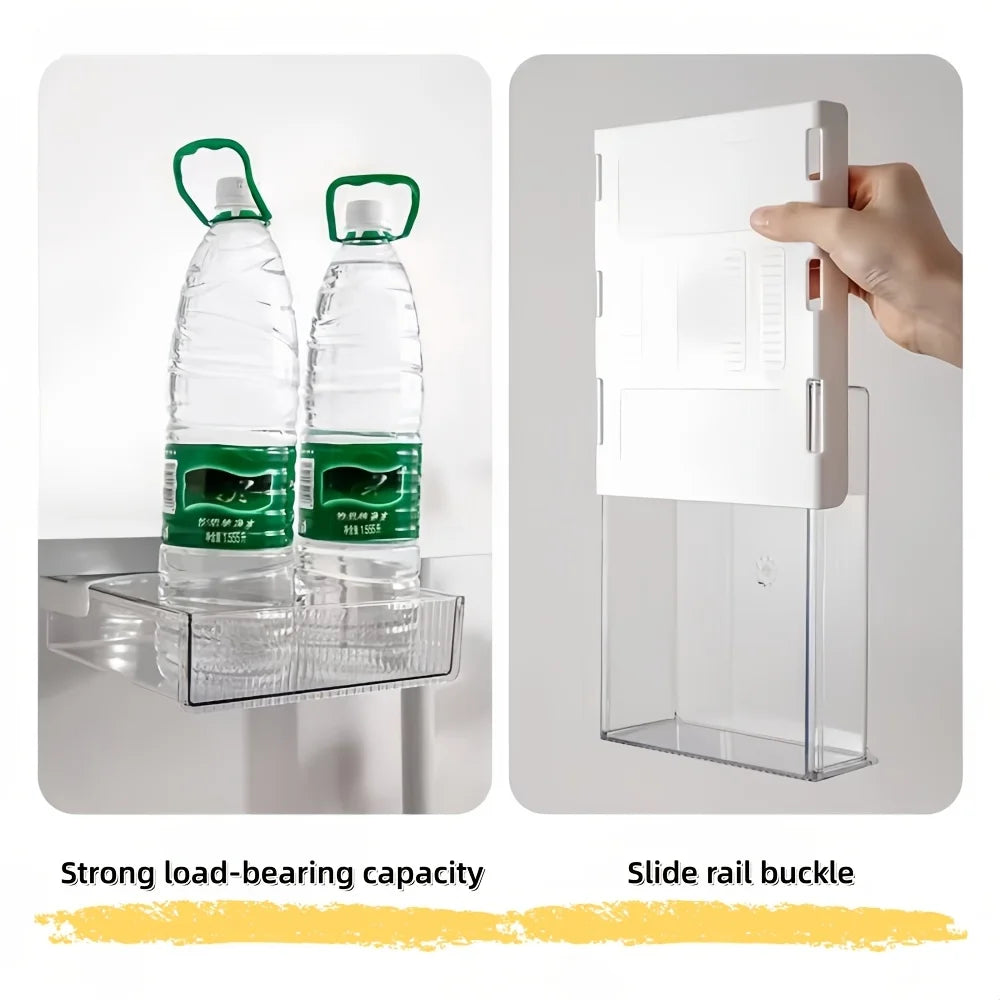 Under Desk Drawer Organizer – Transparent Hidden Storage Box