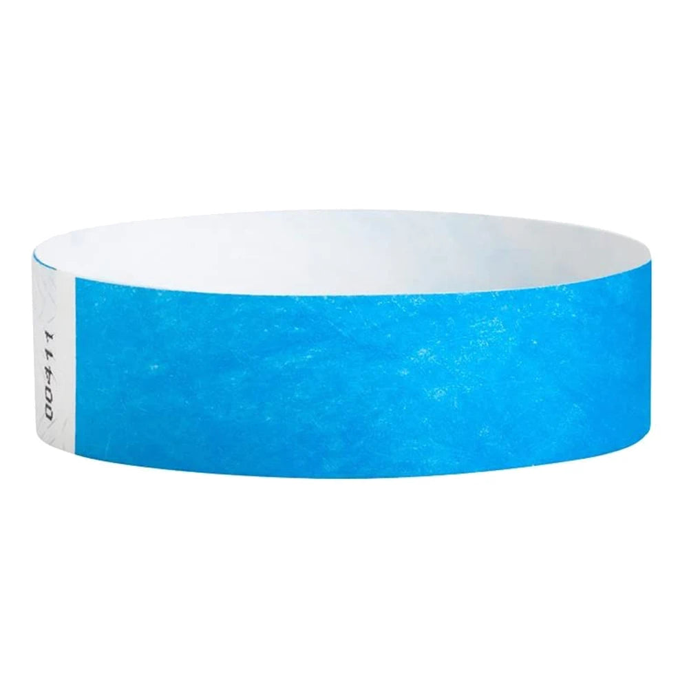 500 Neon Waterproof Paper Event Wristbands – 6 Colors