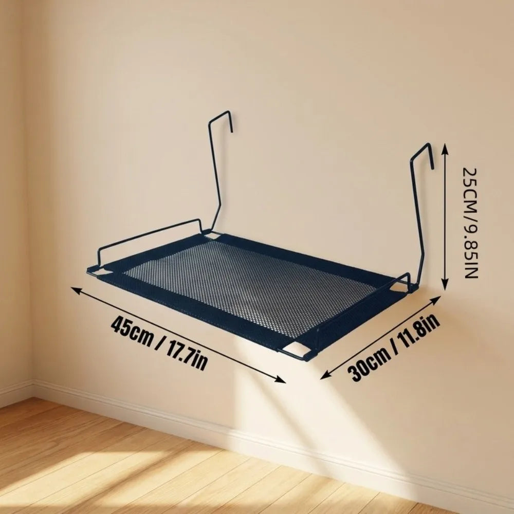 Heavy Duty Metal Cat Hammock Foldable Hanging Bed 45x30cm