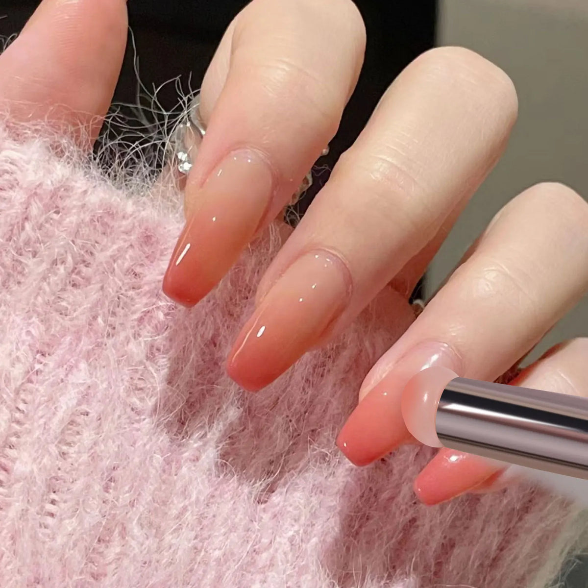 Silicone Nail Art Stamper & Gradient Blending Brush Tool