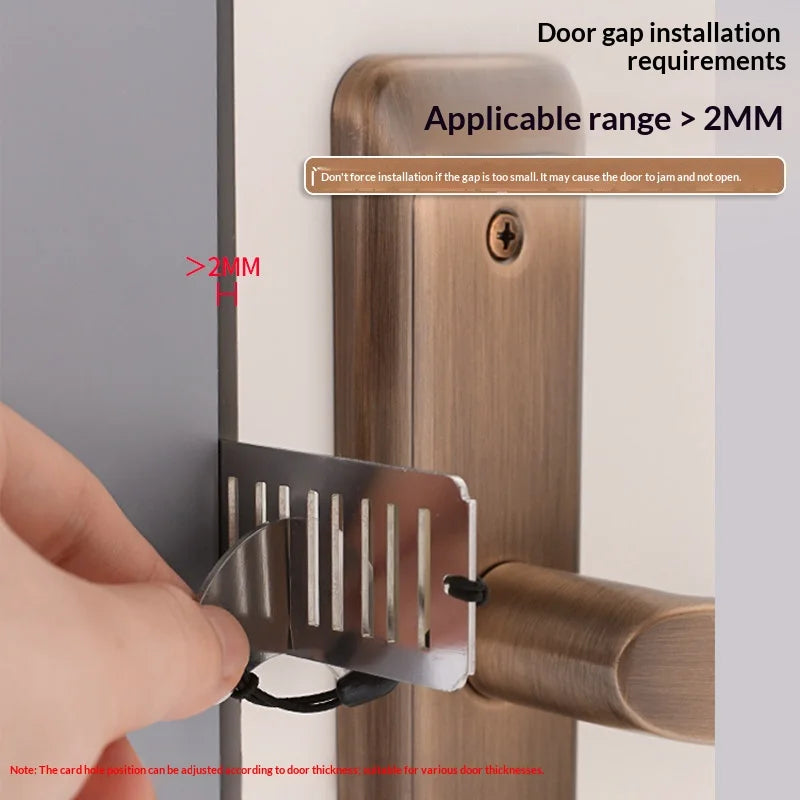 Stainless Steel Portable Travel Door Lock & Security Stopper