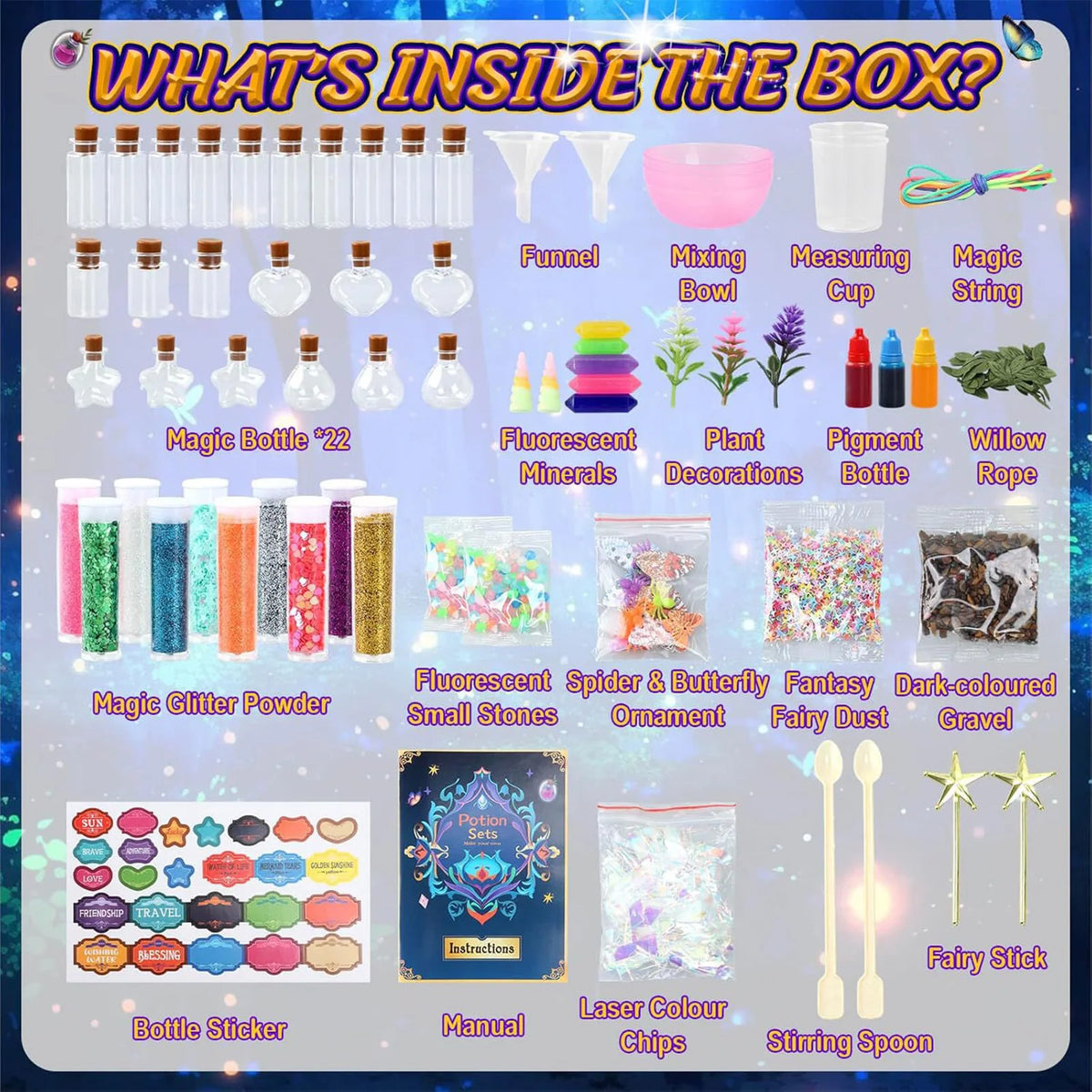 Kids Magic Potion Science Kit – DIY STEM Chemistry Set Ages 7–14