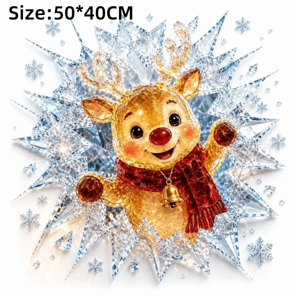 3D Christmas Window Clings – Reusable PVC Static Cling Decals