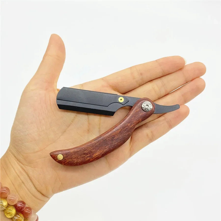 Men's Folding Straight Edge Razor – Stainless Steel Barber Shaver