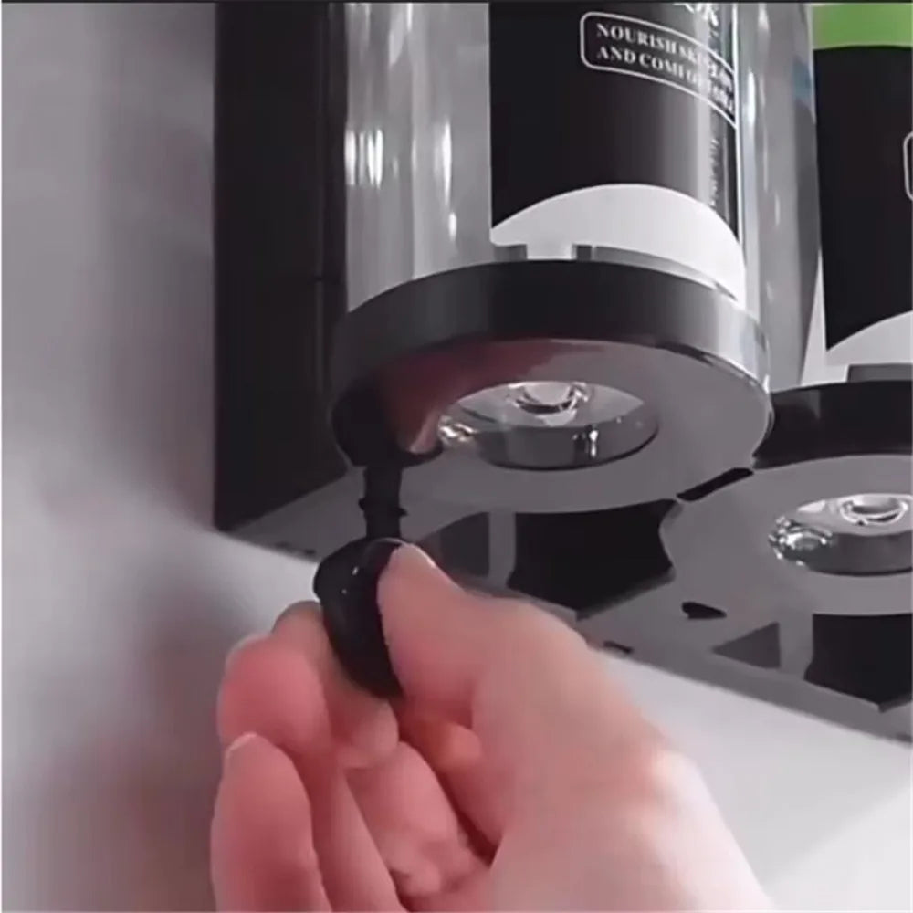 300ml Wall-Mounted Pump Dispenser Bottles for Shower – Amber