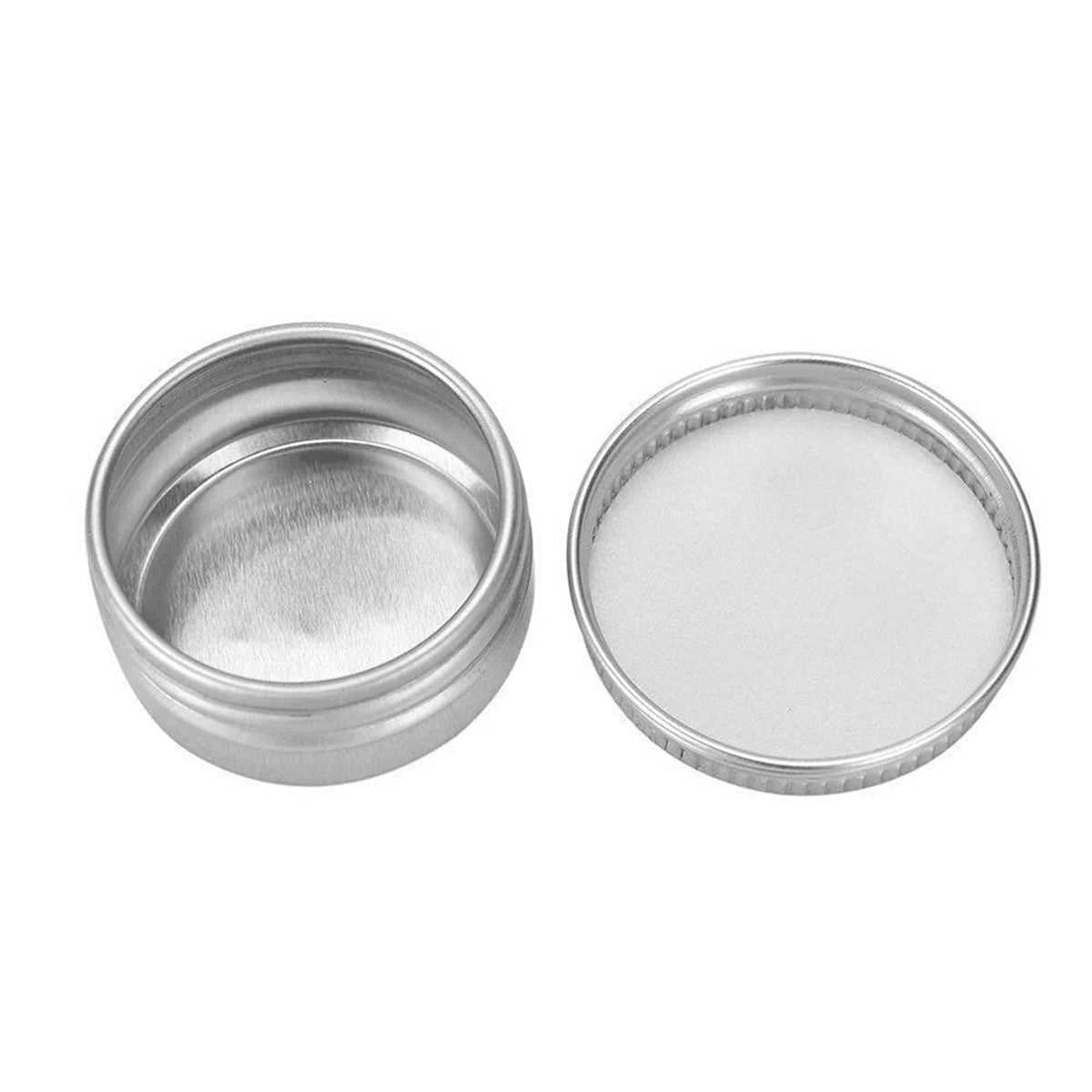 75-Pack 15ml Aluminium Tins – Empty Cosmetic & Candle Pots