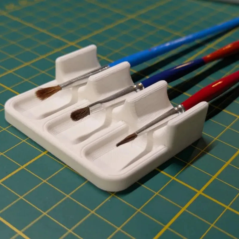 3D Printed Portable Artist Brush Holder & Organizer