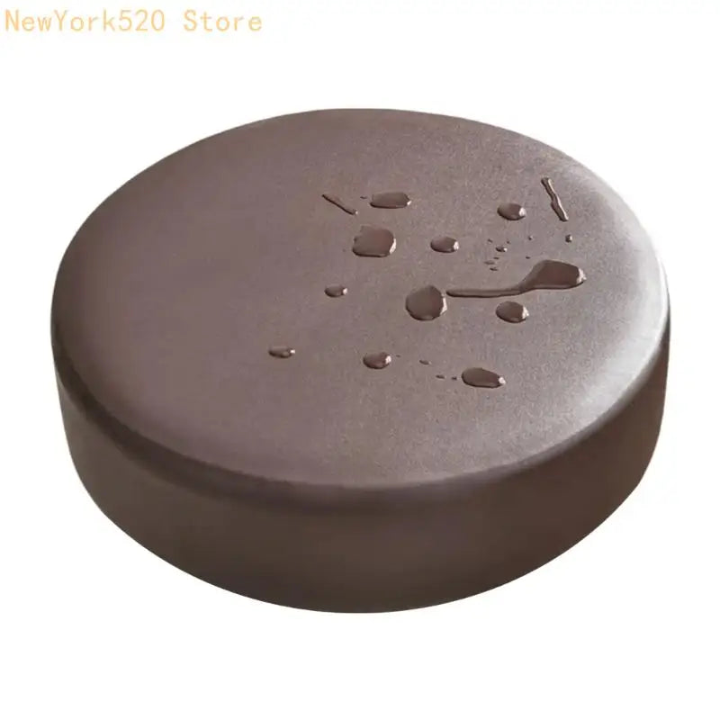 Elastic Faux Leather Round Stool Cover – Waterproof Slipcover
