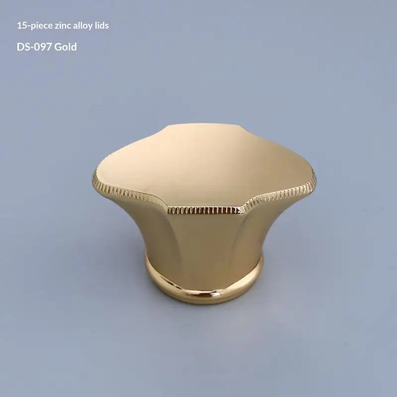 Gold 15mm Zinc Alloy Spray Lid – Perfume Bottle Cap for Atomizer
