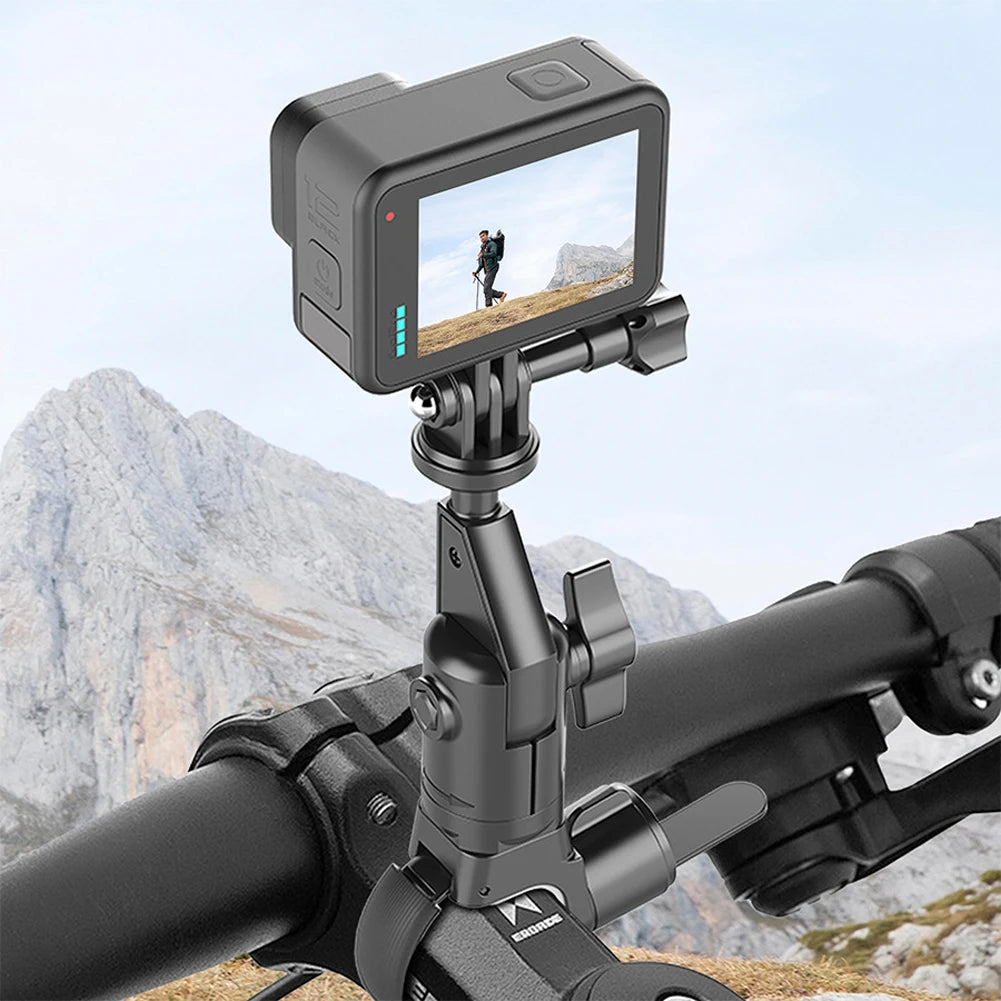 360° Rotating Bike Camera Mount for GoPro, Insta360 & DJI