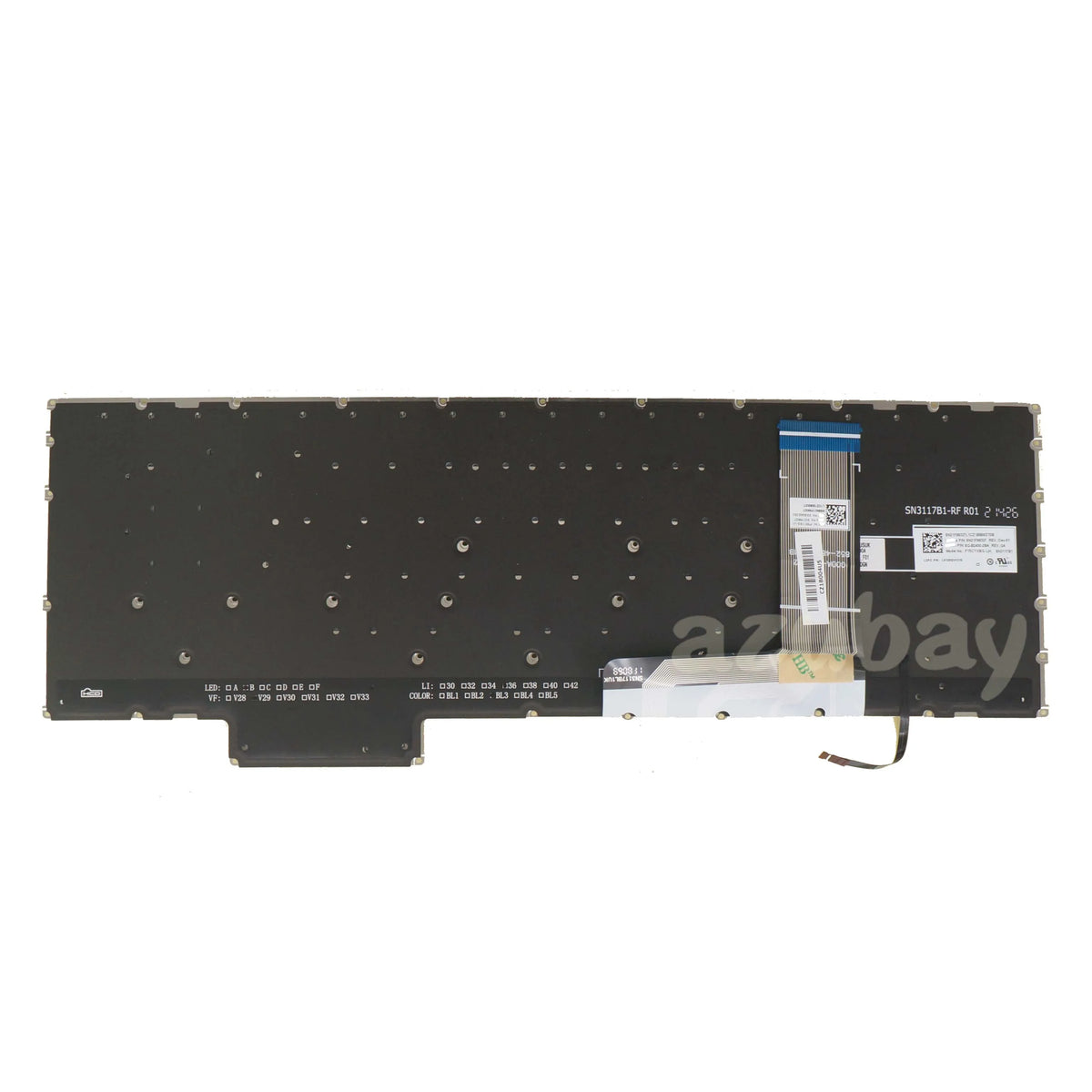 AZUBAY Backlit Keyboard Lenovo IdeaPad Gaming 3 UK US Slovenian