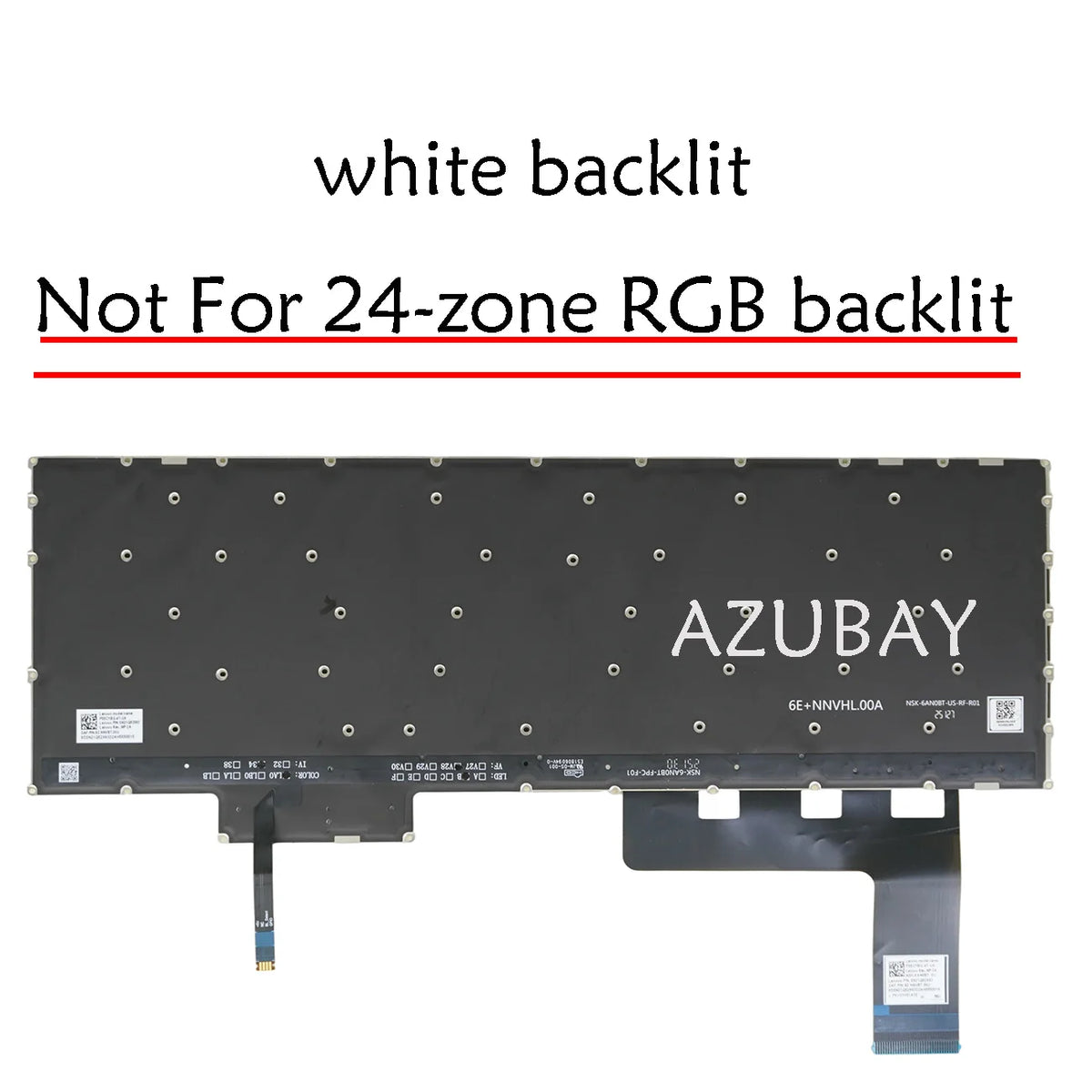 UK GB Lenovo Legion 5 Keyboard – White Backlit Replacement