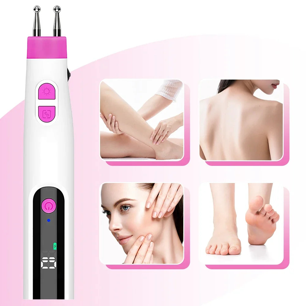 Hailicare Dual-Head Electric Massage Pen – 5 Modes 10 Levels