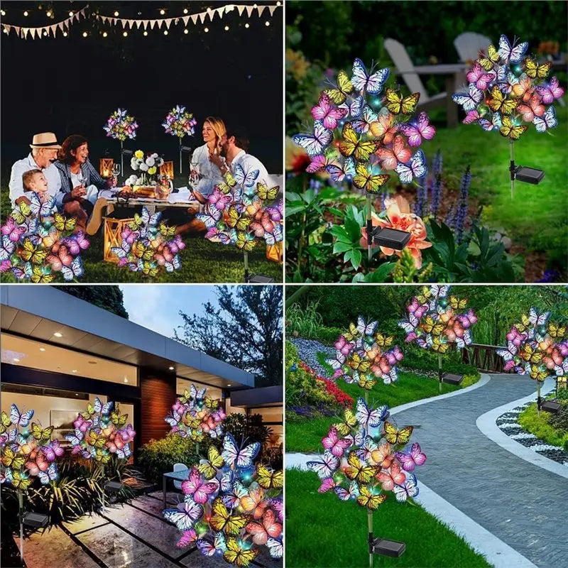 Solar Butterfly Garden Lights 2 Pack – IP65 Waterproof Outdoor Decor