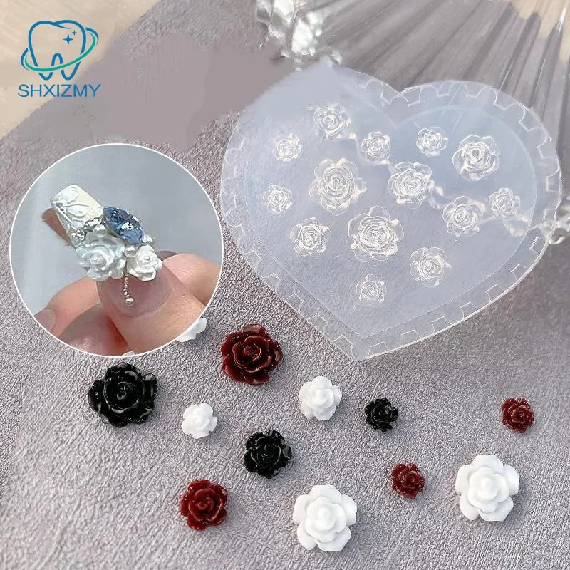 3D Silicone Nail Art Mold – Flowers, Hearts & Bows DIY
