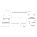 DIY Acrylic Leather Wallet Template Stencils Kit – 13 Piece