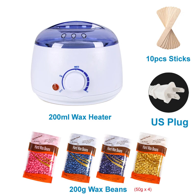 DOLL WAX 200ml Wax Warmer Kit with Waxing Beans | Hair Removal