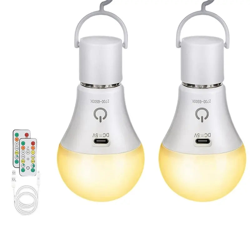 Rechargeable LED Bulbs with Remote – Emergency Backup Light