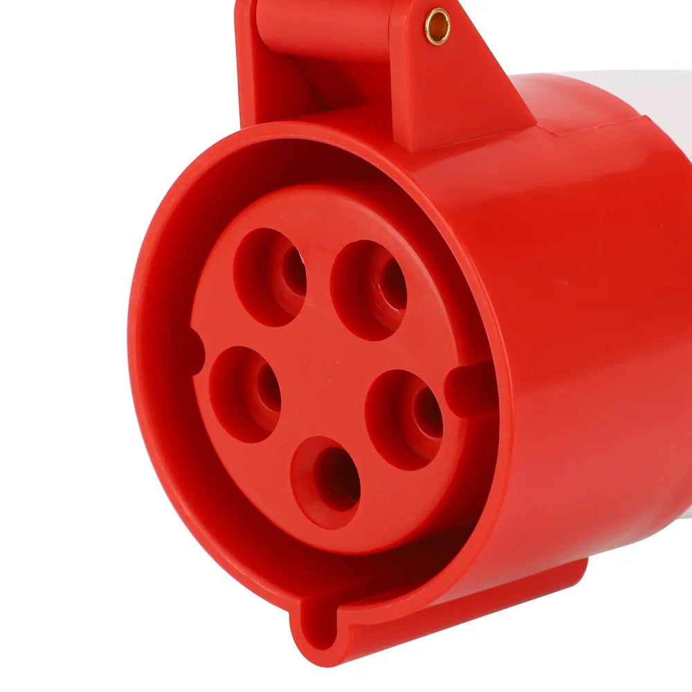 32A 3-Phase Industrial Plug & Coupler 5-Pin IP44 Waterproof Kit