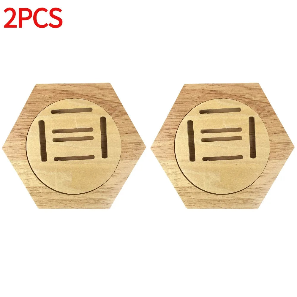 Hexagonal Wooden Medal Display Stand – Honeycomb Wall Hanger