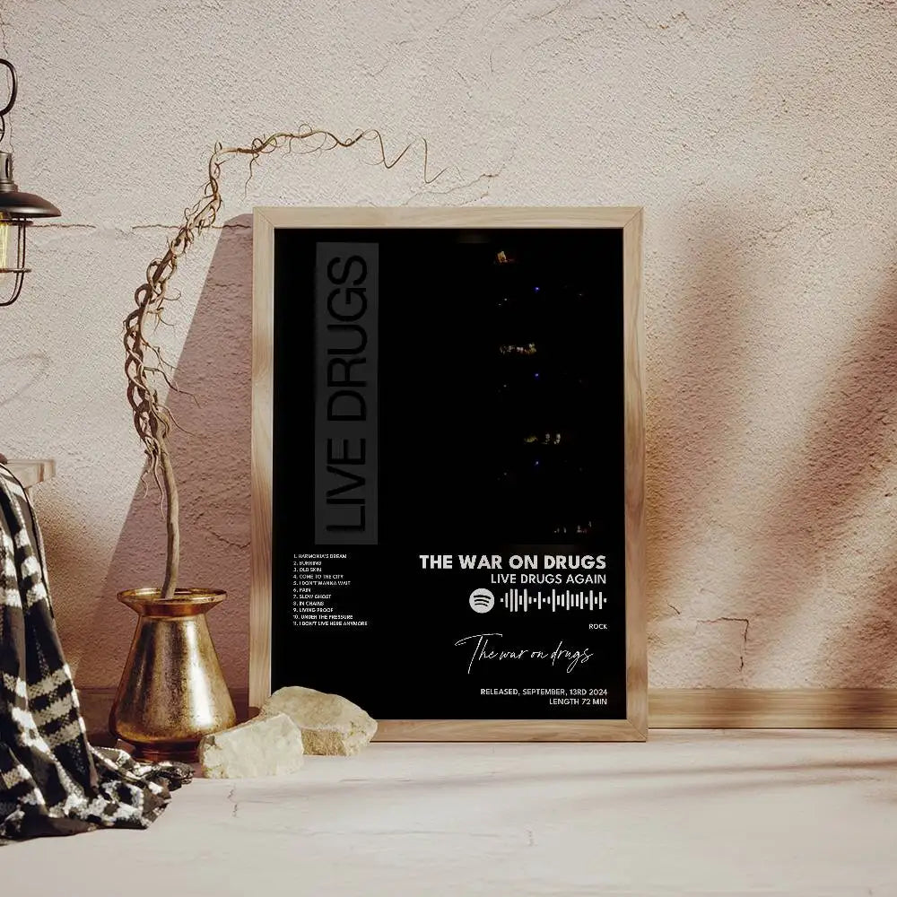 War on Drugs Band Poster – Self-Adhesive Waterproof Wall Art