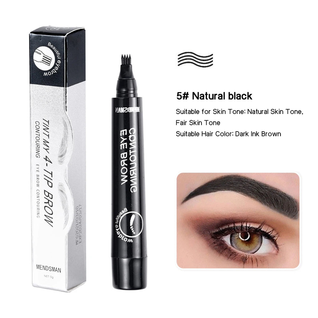 OREADEX 4-Head Liquid Eyebrow Pencil – Waterproof & Long-Lasting