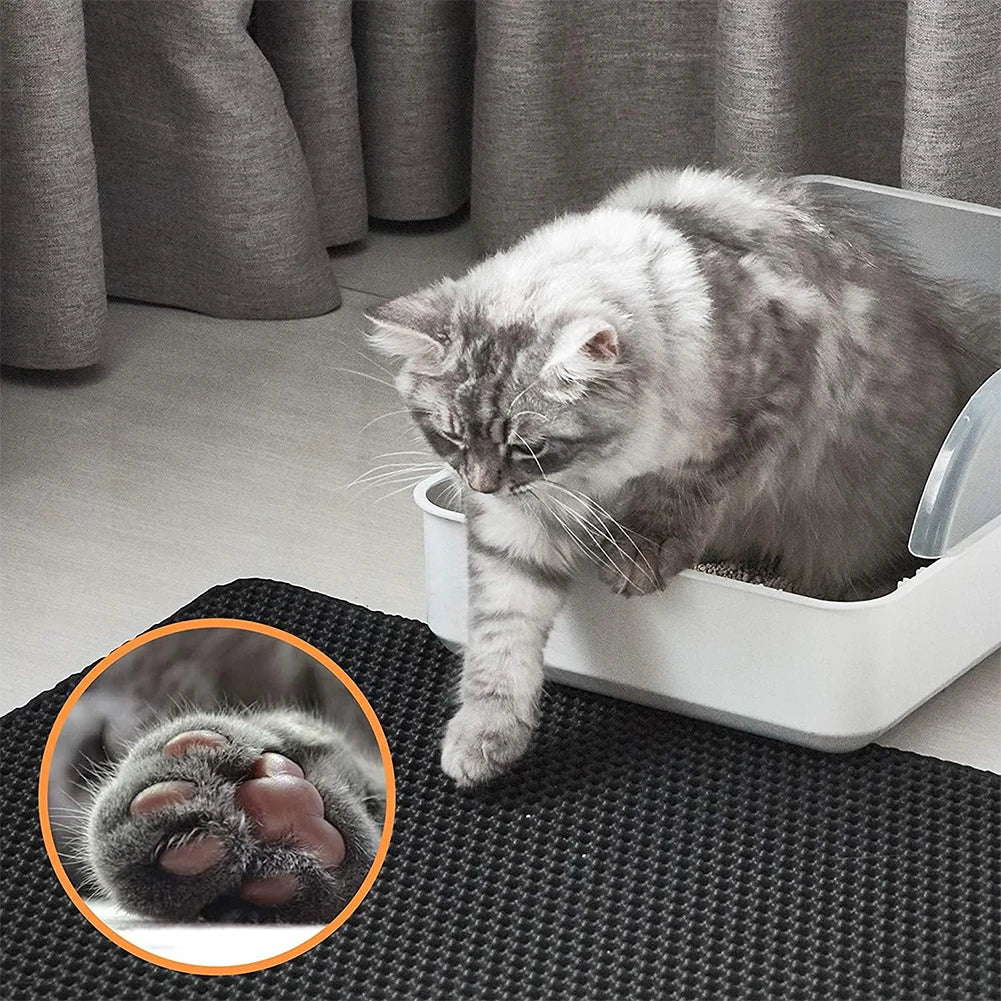 Cat Litter Mat Double Layer Honeycomb Waterproof Non-Slip