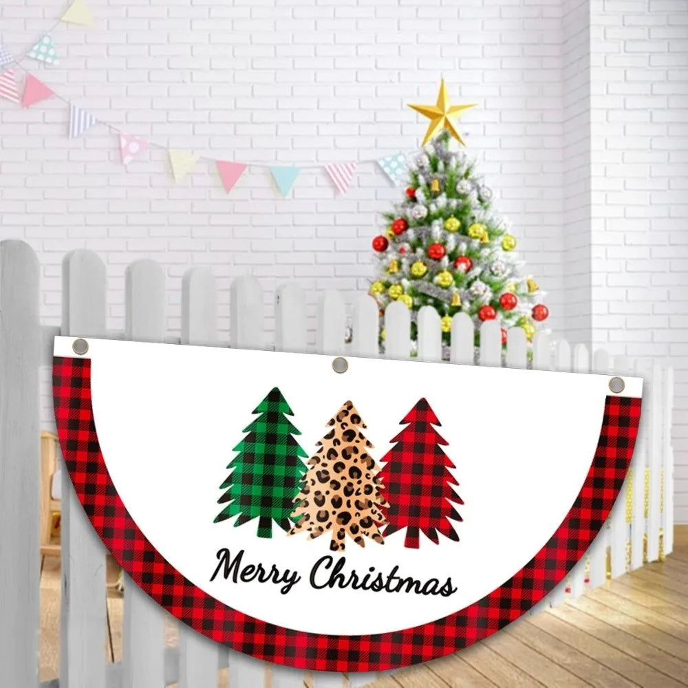 Christmas Snowman Fan Flag – Outdoor Holiday Door Decor