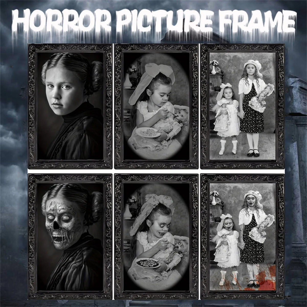 Halloween 3D Face Changing Horror Portrait Wall Decor