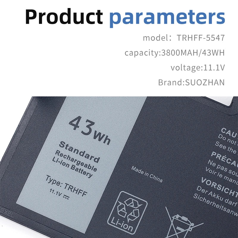 SUOZHAN TRHFF Battery for Dell Inspiron 5547 5548 5557 Latitude 3550