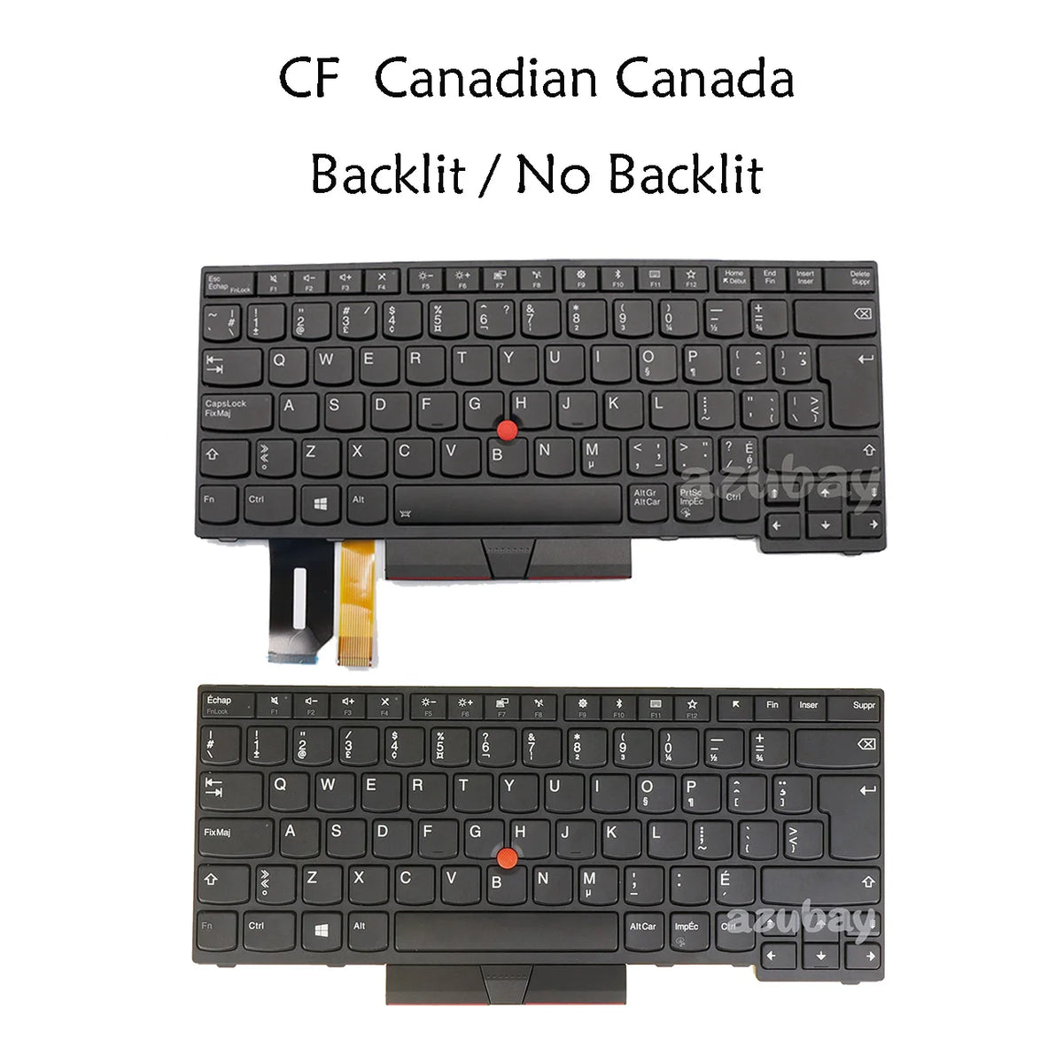 Canadian Keyboard for Lenovo ThinkPad E480 E490 L480 T490 Backlit