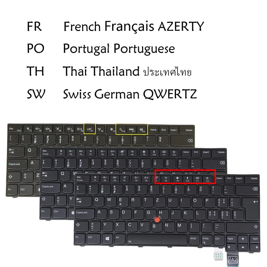 Backlit Keyboard for Lenovo ThinkPad T460P T470P – Multi-Layout
