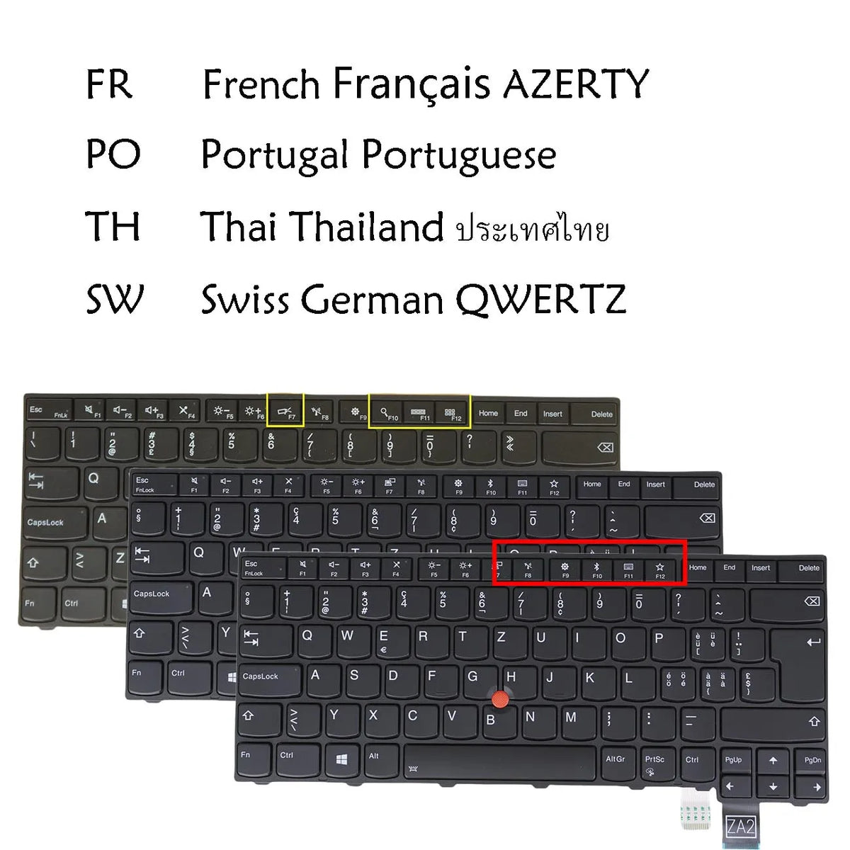 Backlit Keyboard for Lenovo ThinkPad T460P T470P – Multi-Layout