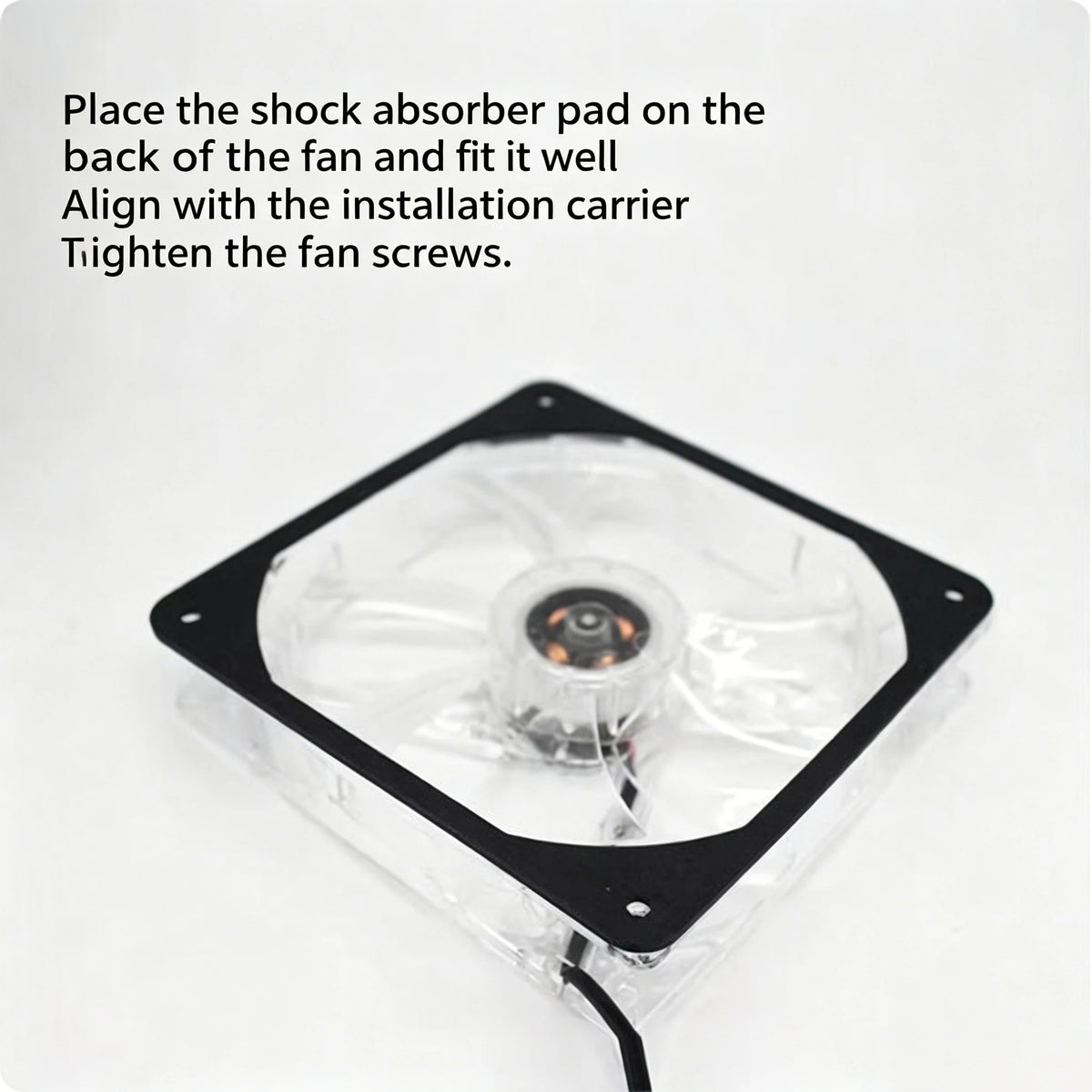 Silicone Fan Damping Pads 80 90 120 140mm Anti-Vibration