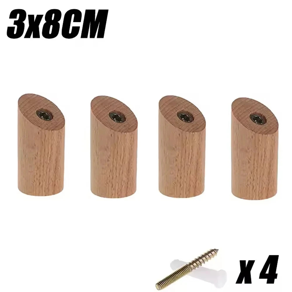 Wooden Wall Hooks – Coat Rack, Towel & Key Hanger