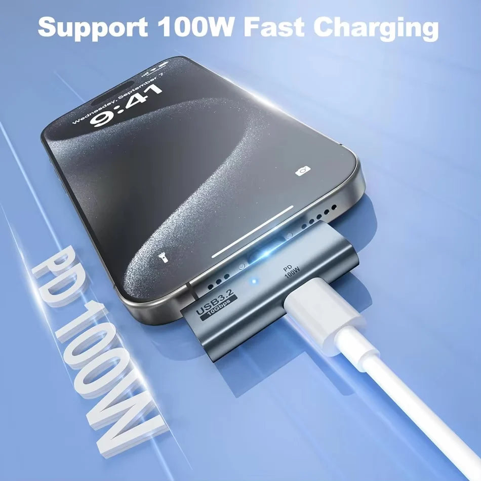 USB-C Headphone & Charger Adapter PD 100W Fast Charging Splitter