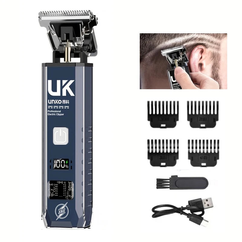 XMSJ T9 Cordless Hair Clipper – Rechargeable Trimmer for Men