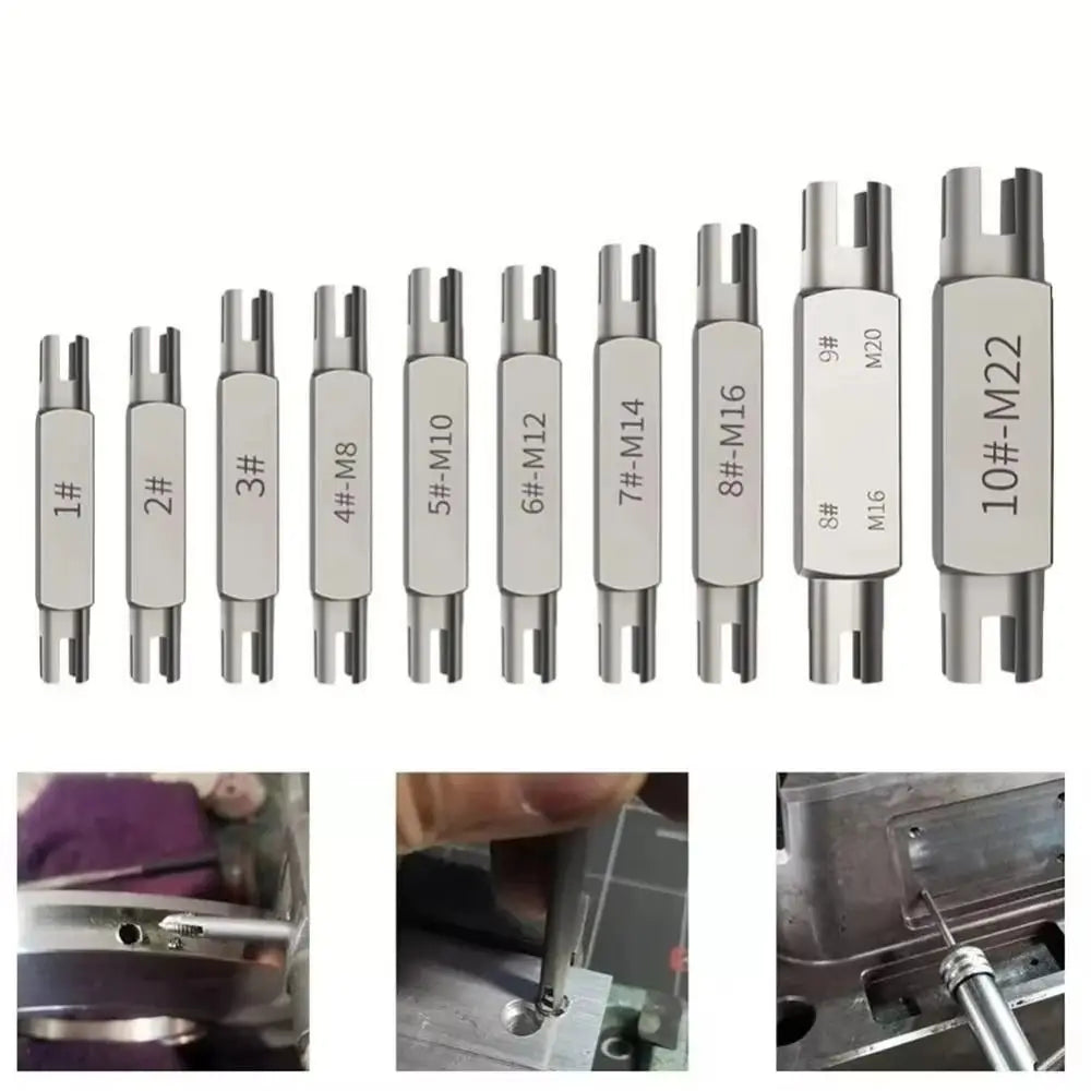 M4–M12 Damaged Screw Extractor Set – Double Head Bolt Remover