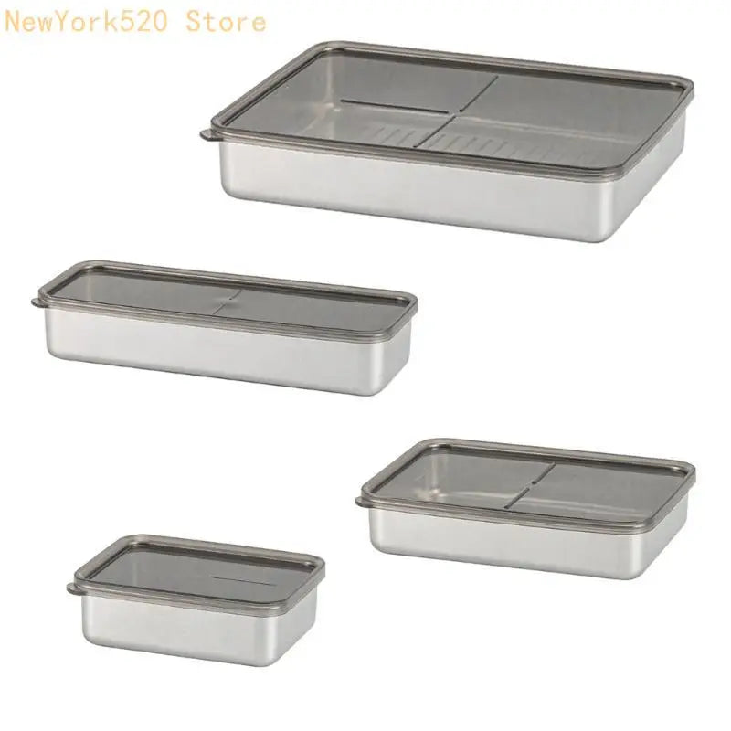 Stackable Stainless Steel Meal Prep Containers & Sealing Lids