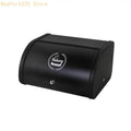 Rustic Iron Bread Box with Roll Top Lid – Kitchen Storage