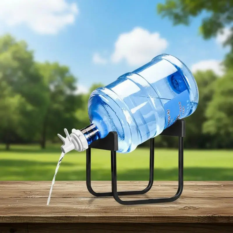 Inverted Water Bottle Dispenser Stand with Leak-Proof Tap