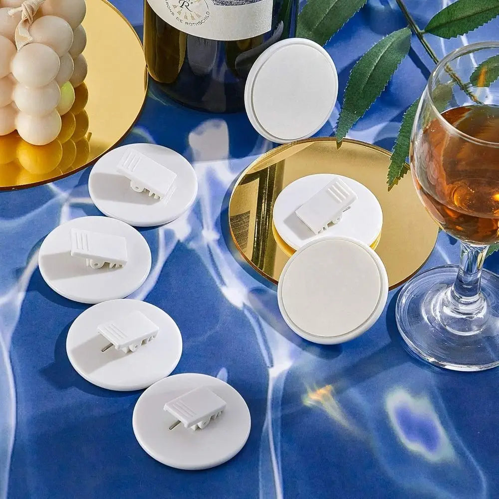 Self-Adhesive Shower Curtain Clips – Waterproof Non-Slip 2-Pack