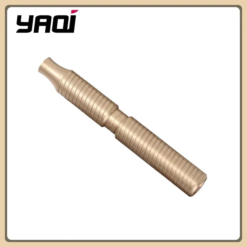 YAQI 88mm Solid Brass Safety Razor Handle – Nickel Finish